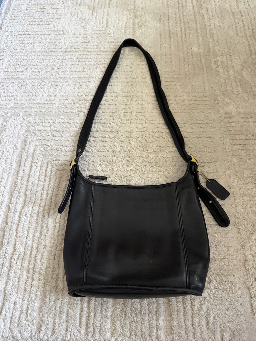 Coach Vintage 1990's Legacy Slim Duffle Crossbody Bag Black Leather